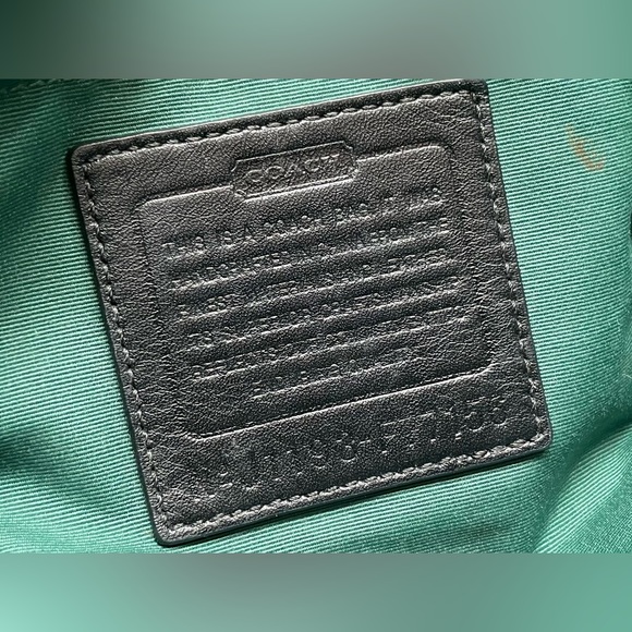 COACH MONOGRAM TRANSATLANTIC SIGNATURE BLACK TRAVEL BAG - Picture 14 of 15